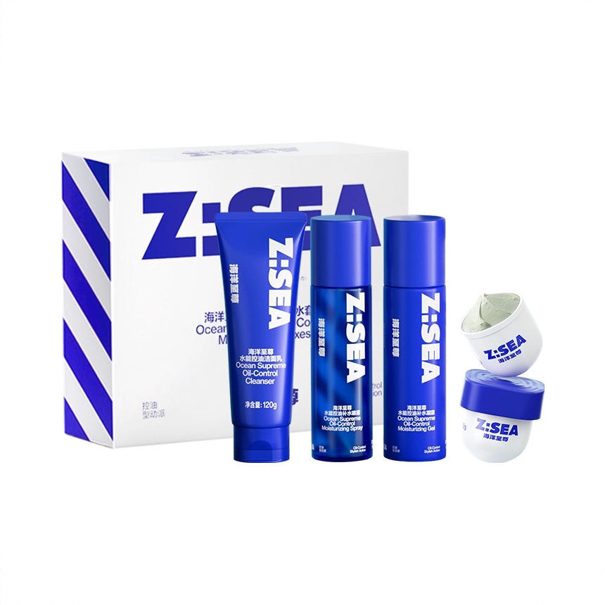 商品配色： 洁面120g+爽肤水100ml+凝露100ml+泥膜8g*2