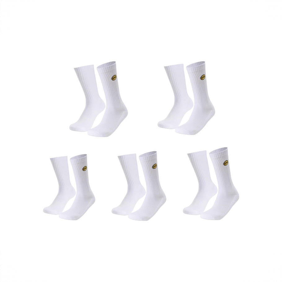 商品配色： 白色 5双