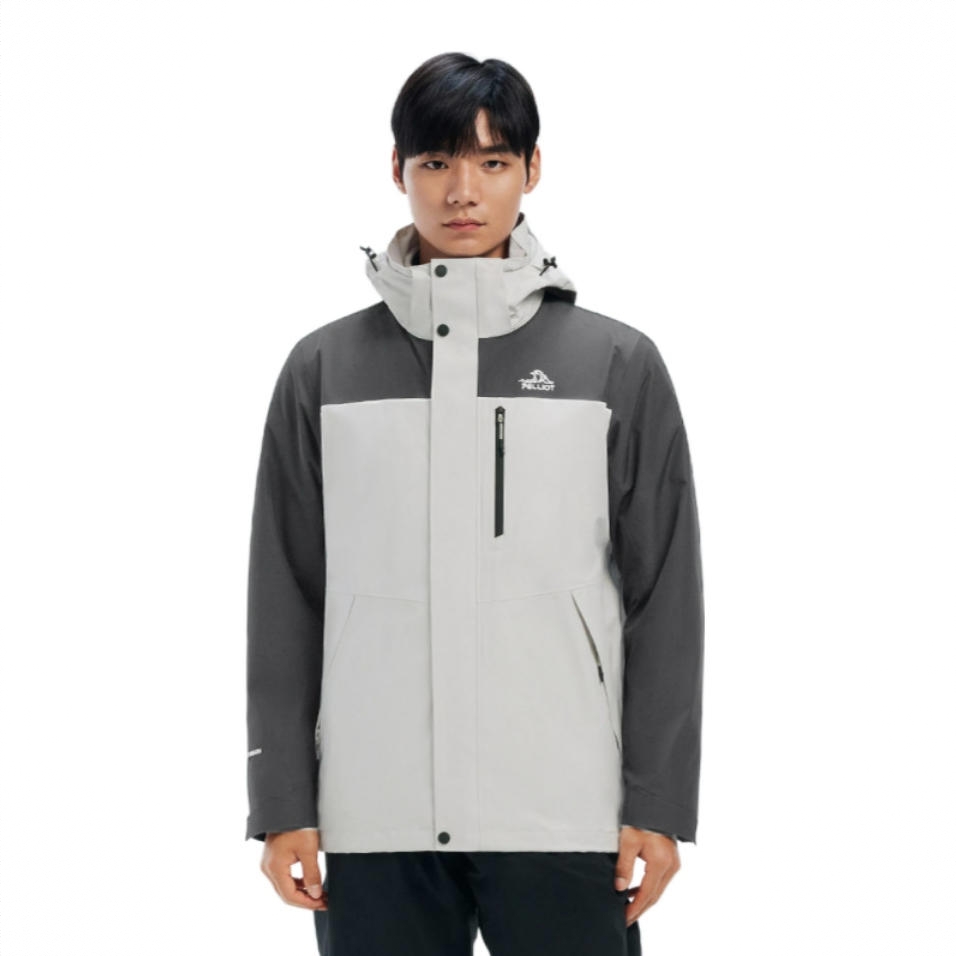 商品配色： 男款/浅灰/抓绒两件套