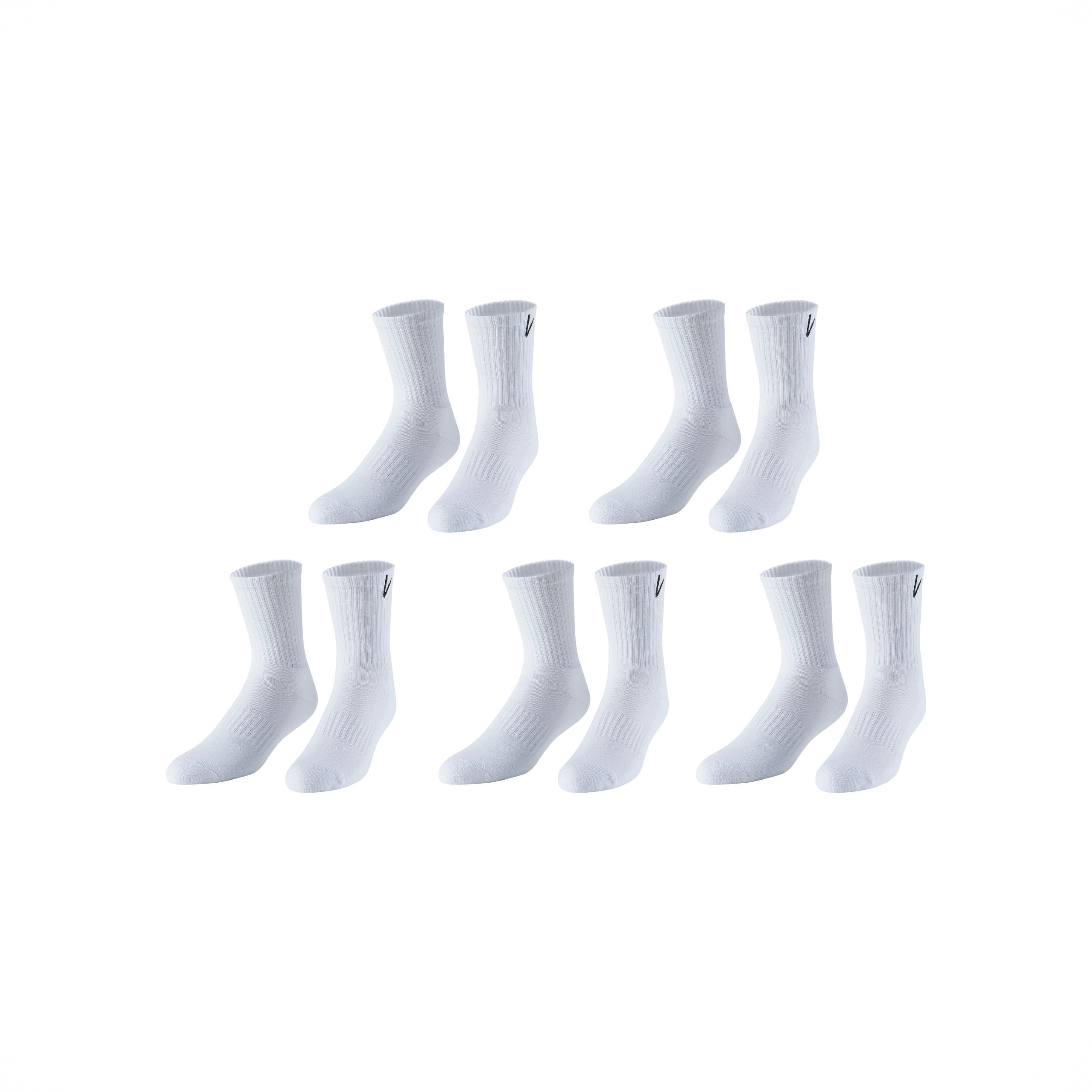 商品配色： 白色 5双