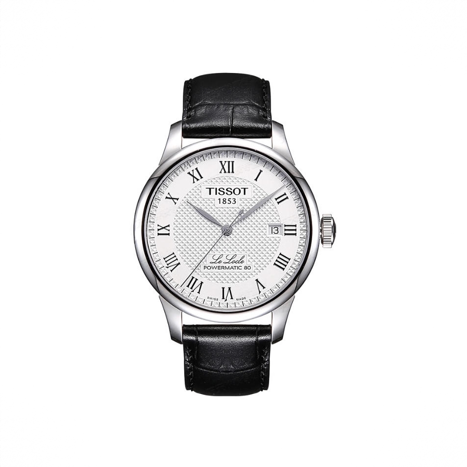 商品配色： 黑带白盘 T006.407.16.033.00