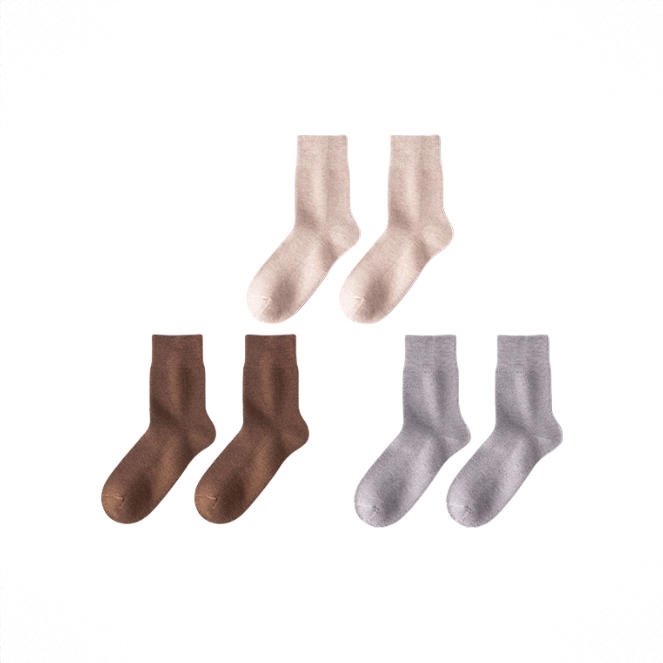 商品配色： 1卡其1咖色1浅灰 3双