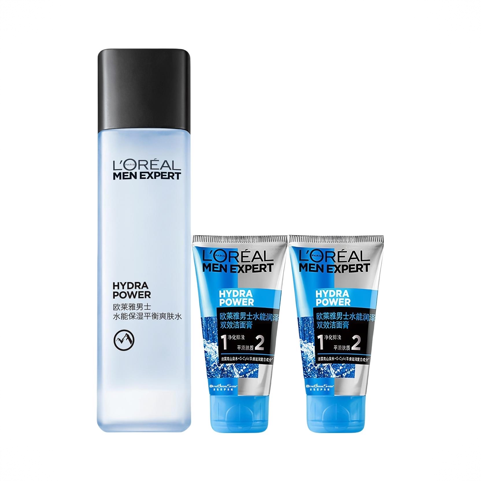 商品配色： 爽肤水130ml+洁面50g*2支