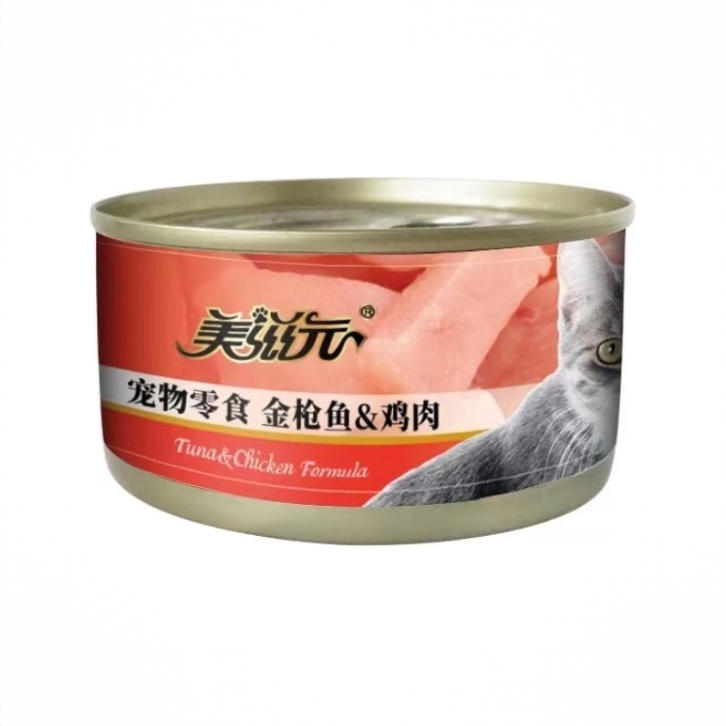 商品配色： 金枪鱼+鸡肉*170g