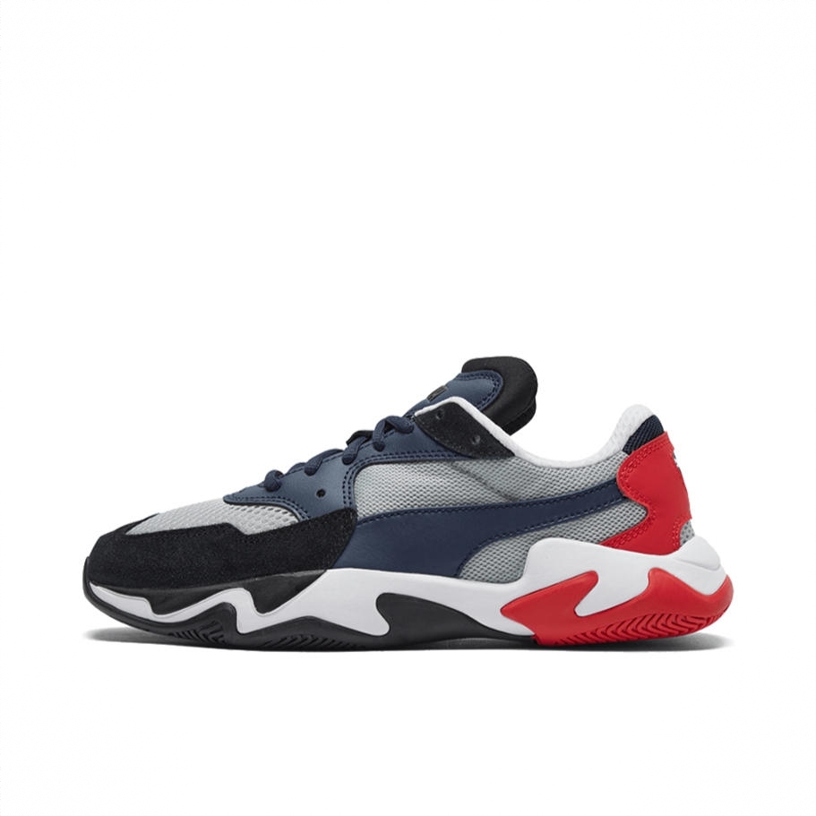 商品配色：LightGrey/MidnightBlue/Red 藏蓝/红色