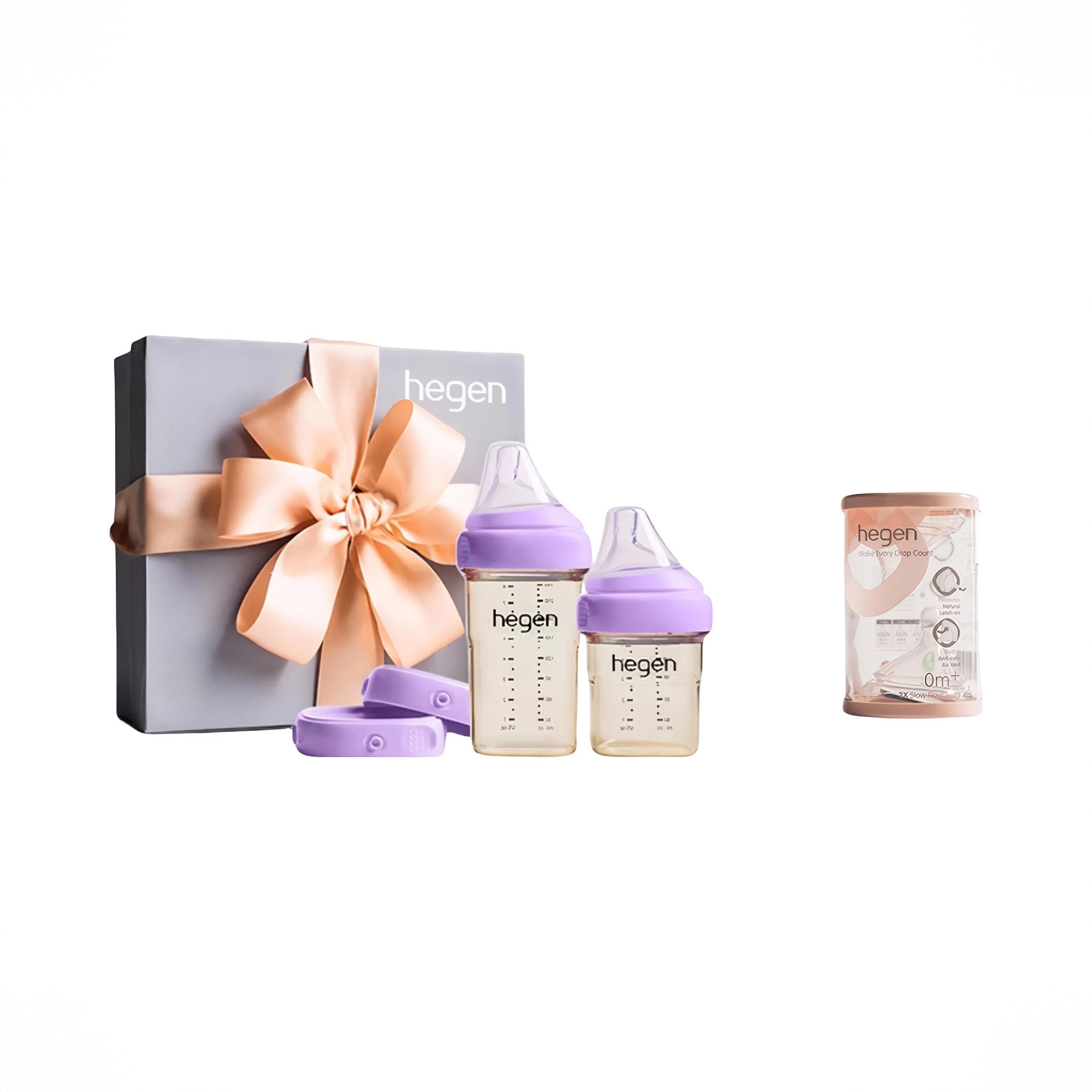 商品配色： 紫色小礼盒+3段奶嘴