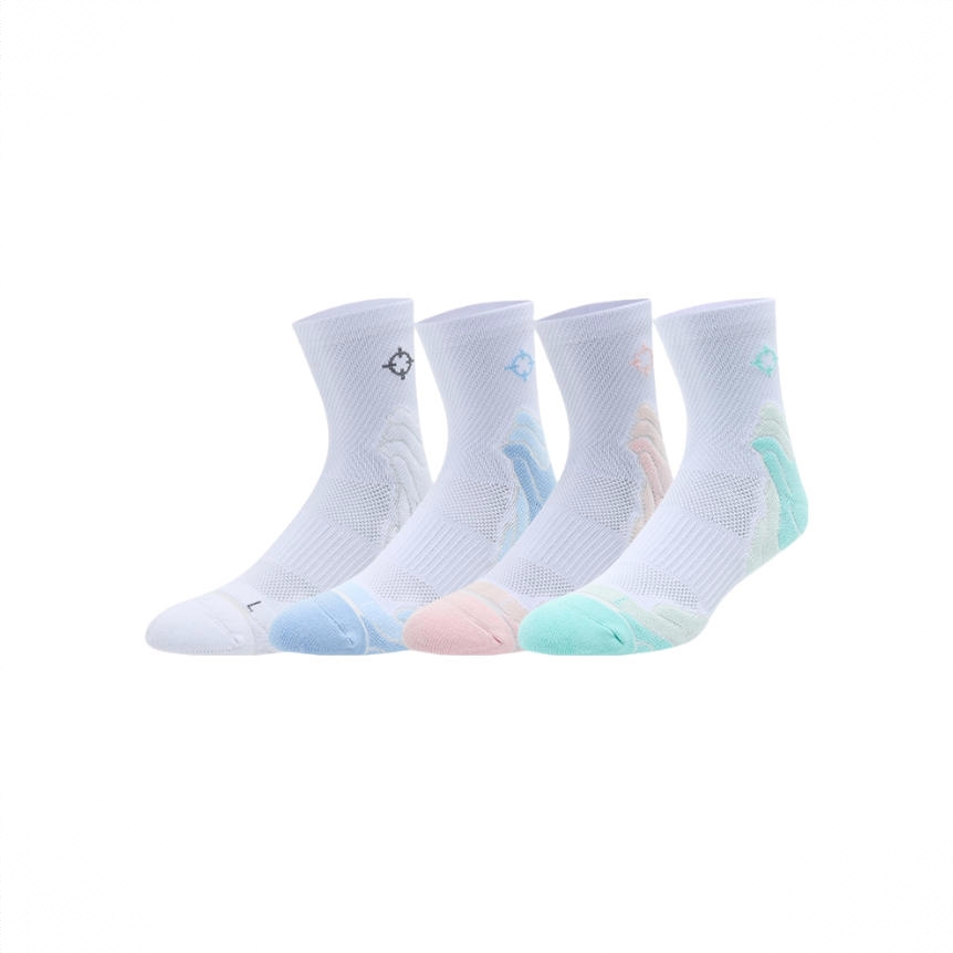 商品配色： 1白色1白蓝1白粉1湖水绿 4双