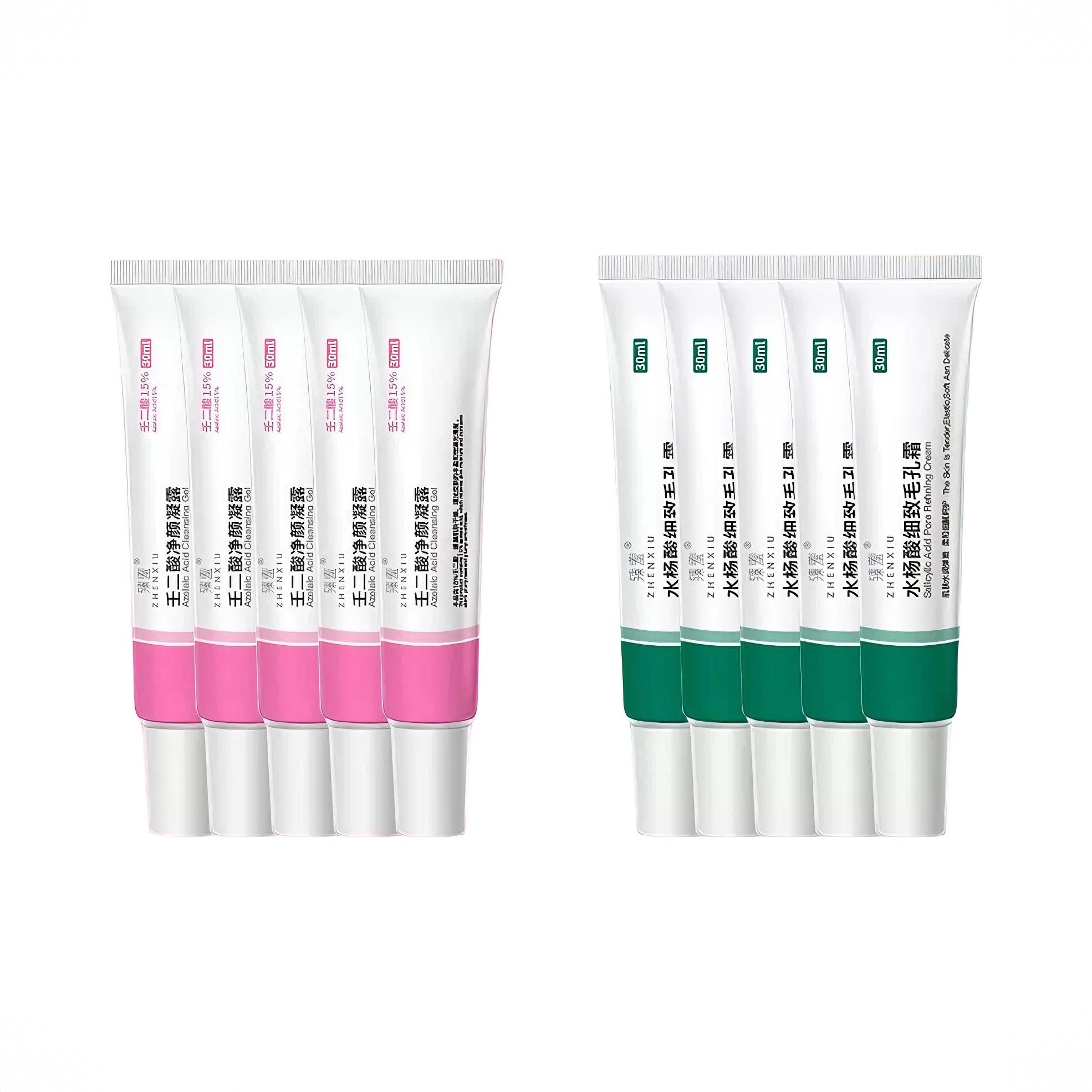 商品配色： 壬二酸凝露30ml*5支+水杨酸30ml*5支