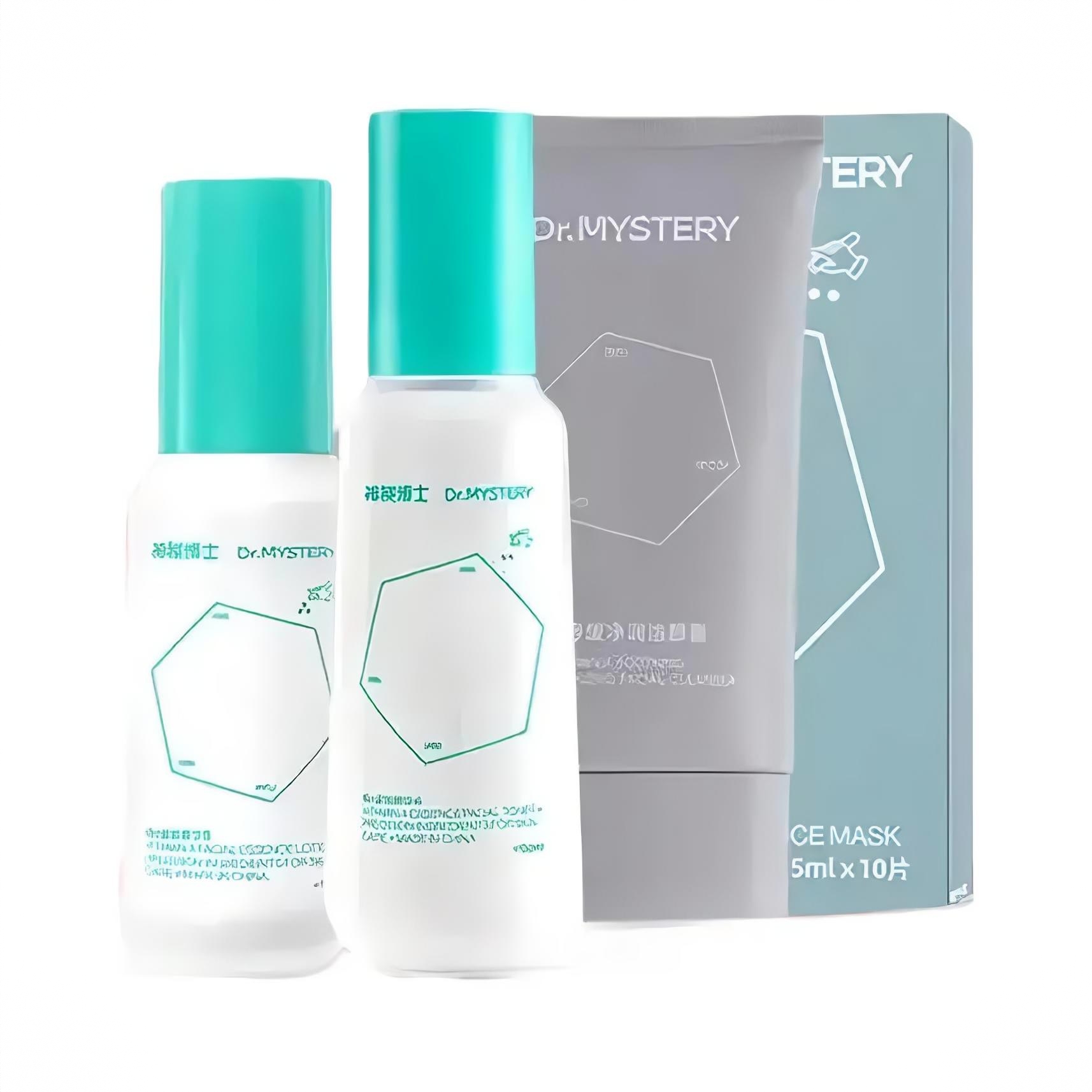 商品配色： 洁颜露120ml+精华水150ml+精华乳100g+面膜10片