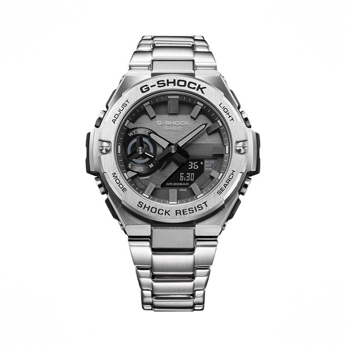 商品配色： 灰盘钢带 GST-B500D-1A1PFT