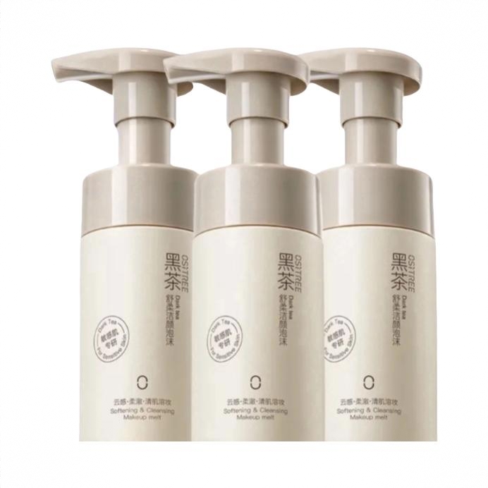 商品配色： 黑茶舒柔洁颜泡沫90ml*3
