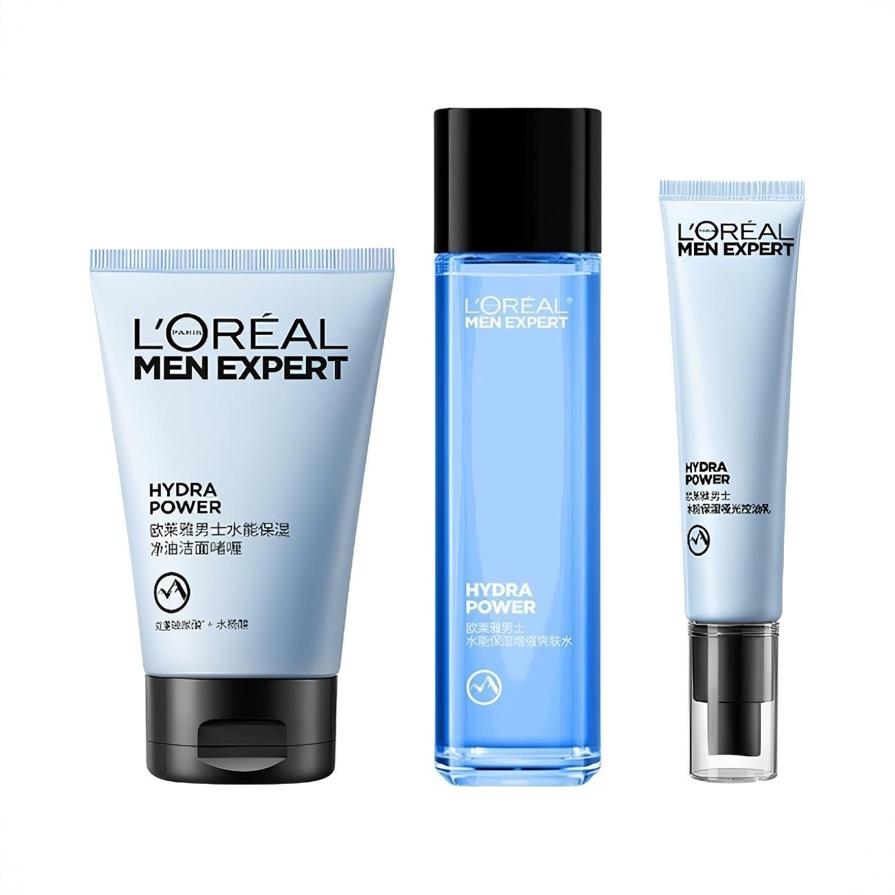 商品配色： 洁面100ml+控油乳40ml+水能爽肤水130ml
