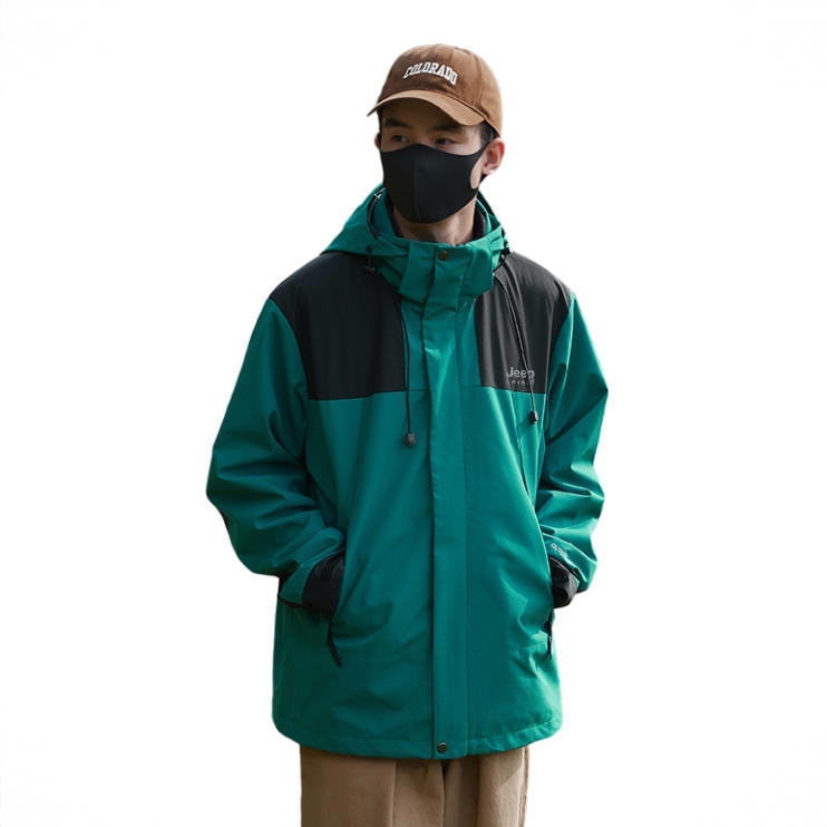 商品配色： 男/三合一/古典绿