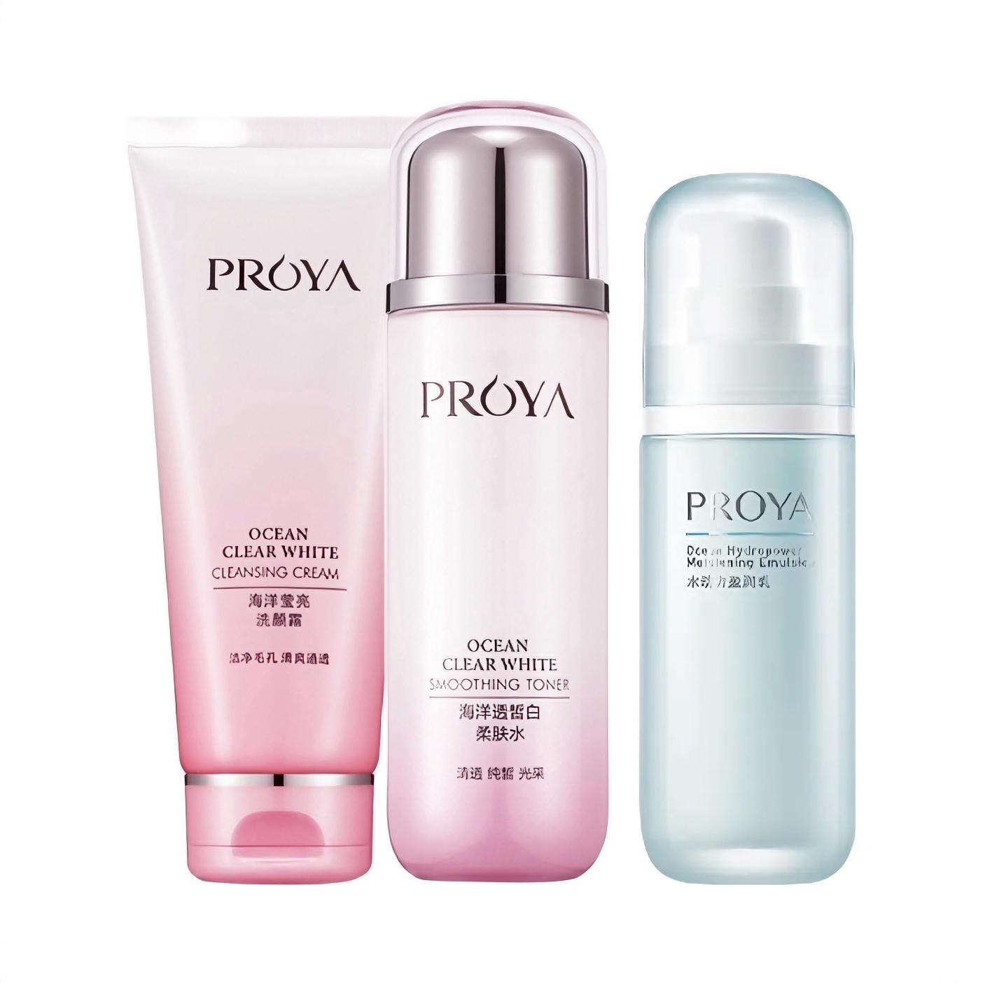 商品配色： 洗面奶100g+柔肤水135ml+盈润乳100ml