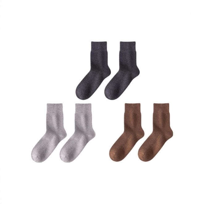 商品配色： 1深灰1浅灰1咖色 3双