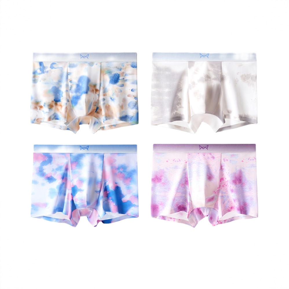 商品配色： 墨青+墨灰+墨蓝+墨紫/4条装