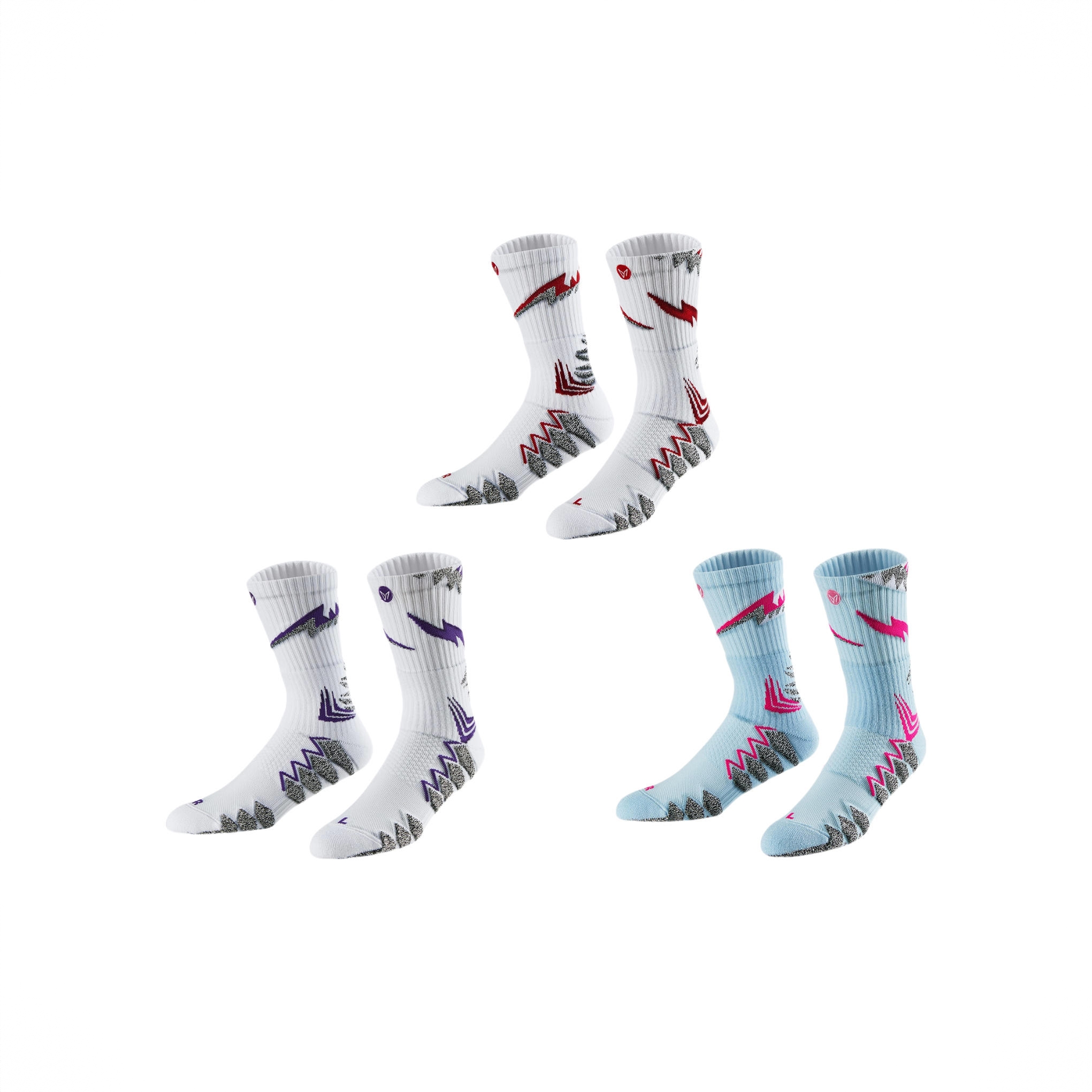 商品配色： 1狂鲨白红1狂鲨白蓝1狂鲨蓝 3双