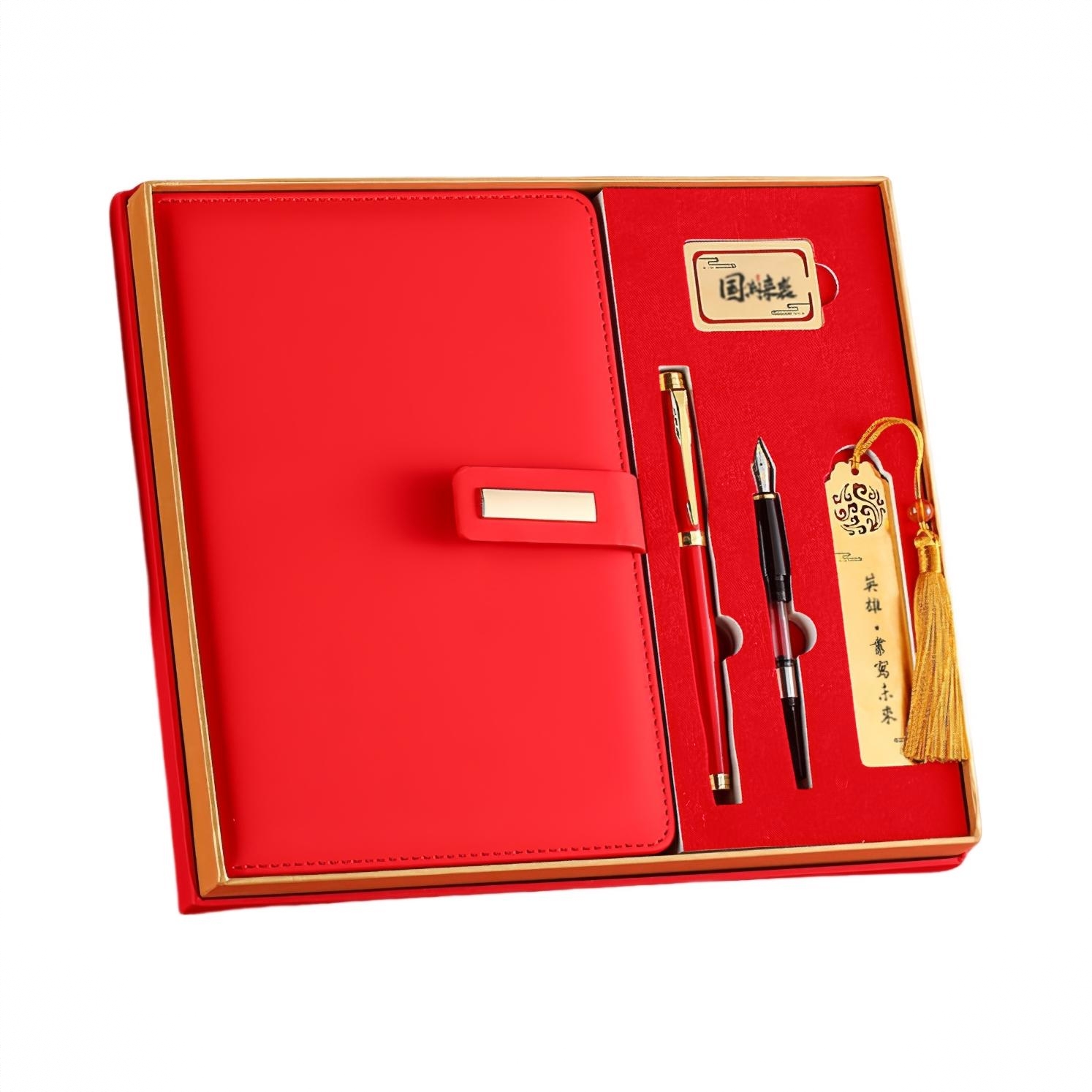 商品配色： 亮红金夹