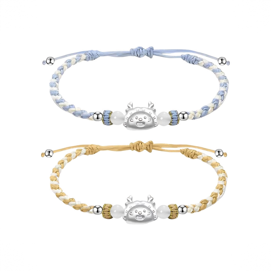 商品配色： 转运龙门手链（蓝+橘）