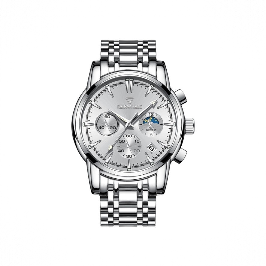 商品配色： 银壳白面钢带 