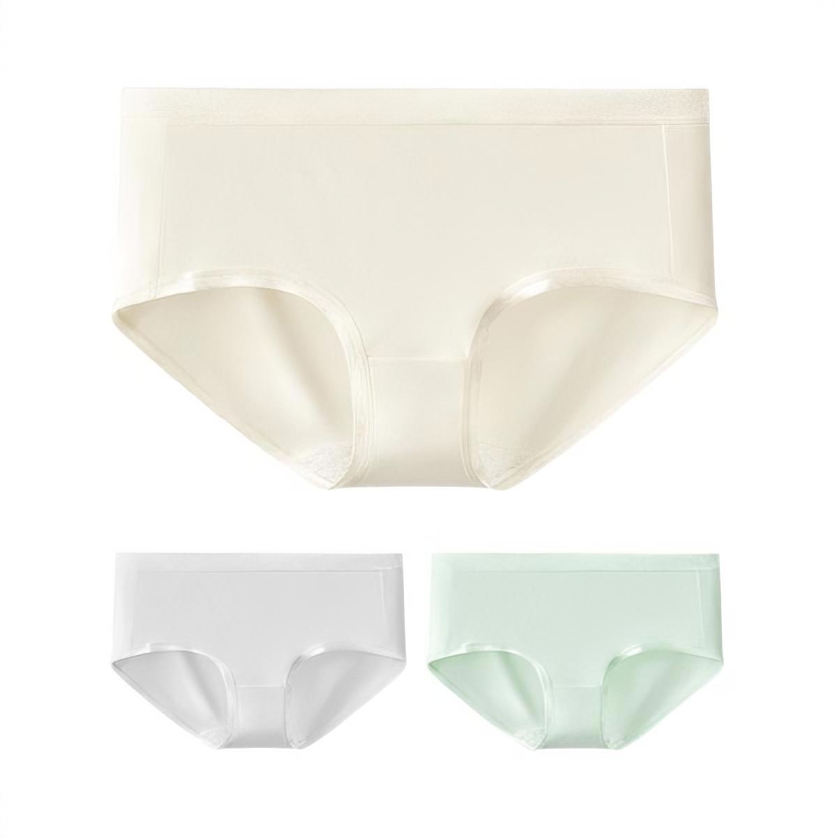 商品配色： 珍珠白+淡雅灰+薄荷绿/3条装