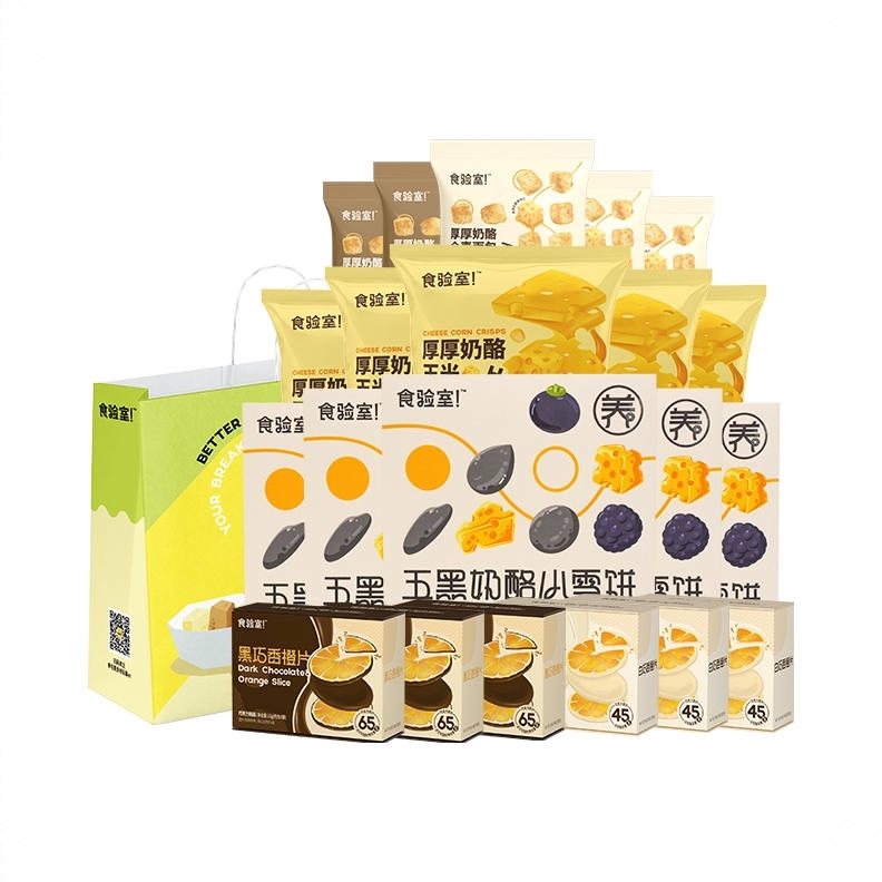 商品配色： 585g/零食大礼包19包