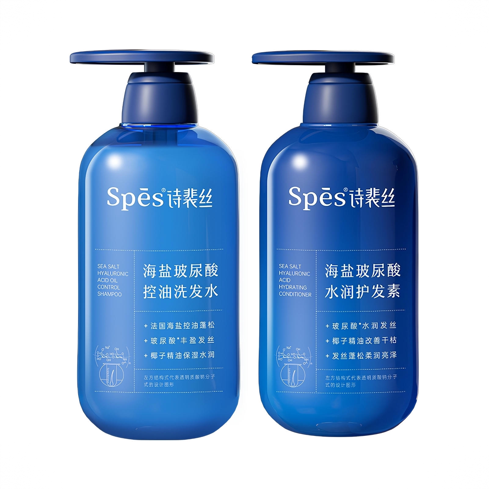 商品配色： 洗发水500ml+护发素500ml