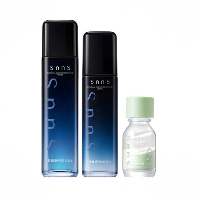 商品配色： 爽肤水110ml+乳液100ml+精华液18g