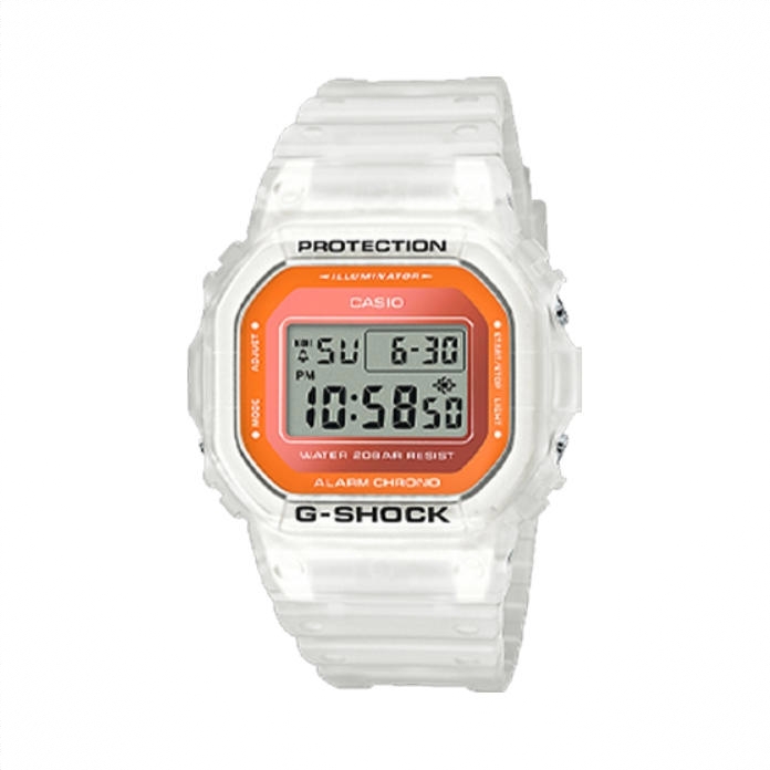 商品配色： 白橙色 DW-5600LS-7