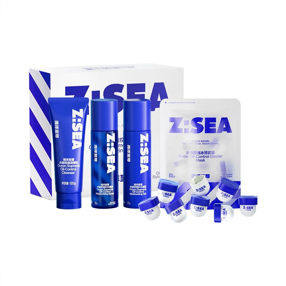 商品配色： 洁面120g+爽肤水100ml+凝露100ml+泥膜8g*8