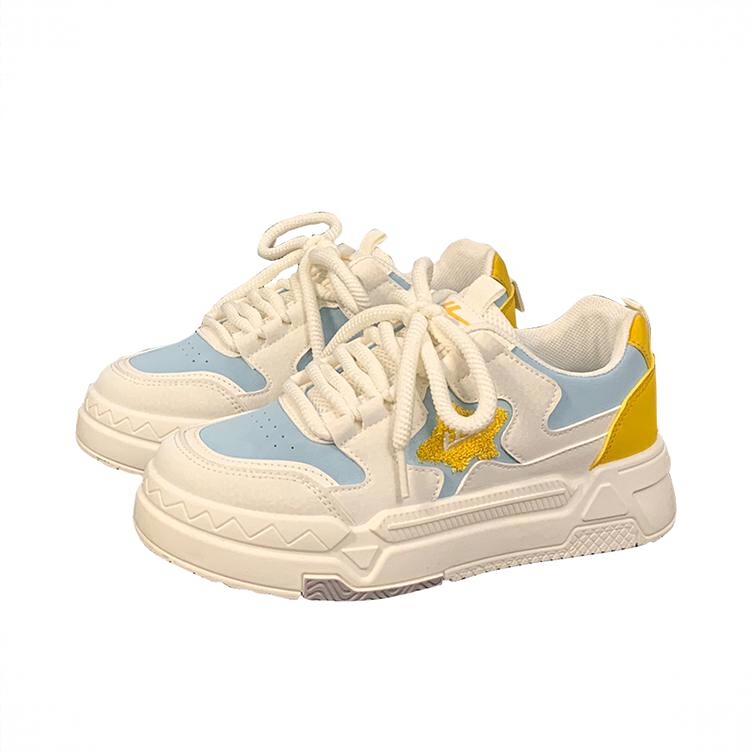 商品配色： 米色/黄色/蓝色