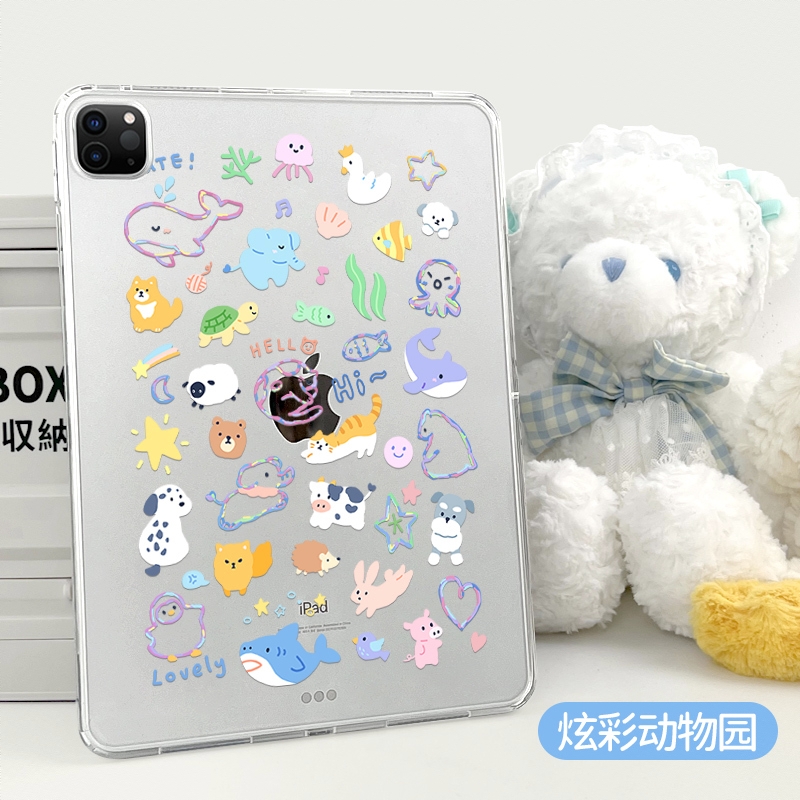 商品配色： 防弯后壳★无笔槽【炫彩动物园】★送贴纸