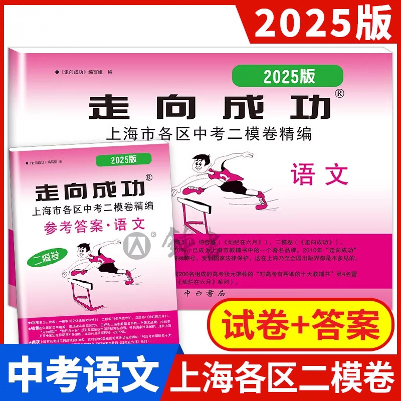 商品配色： 【2025版】走向成功二模  试卷+答案【语文】