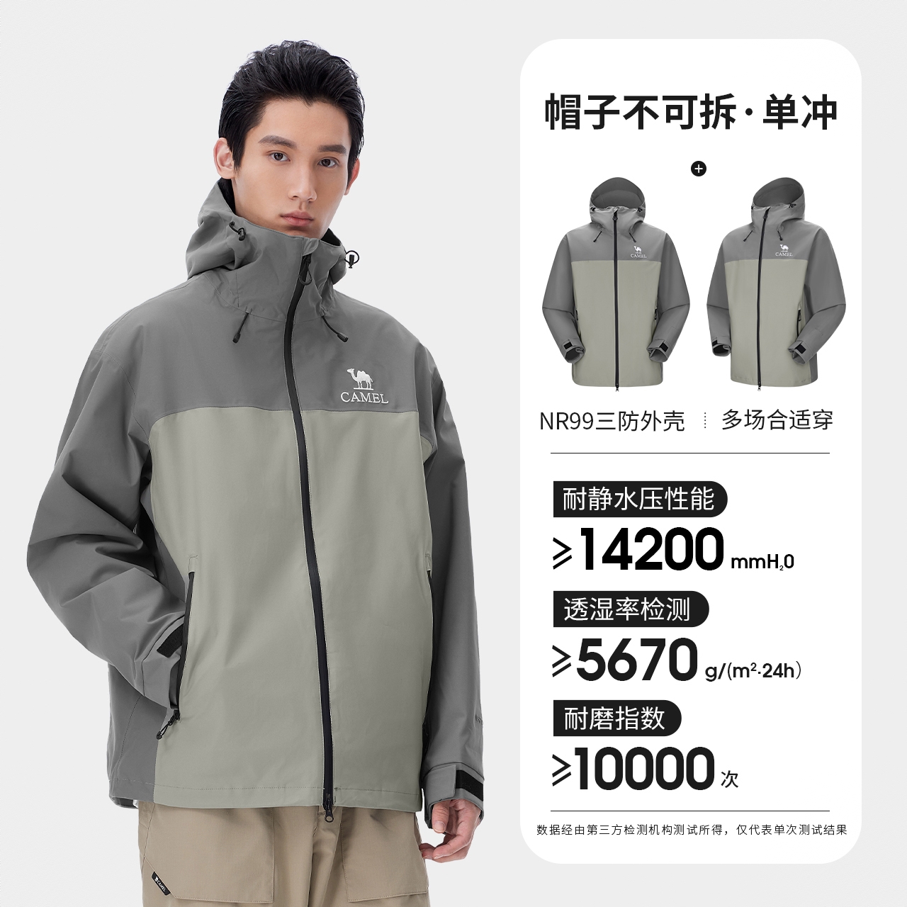 商品配色： 苍绿/枪灰 