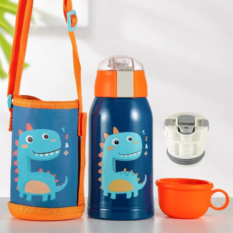 商品配色： 智能显温-橙色恐龙