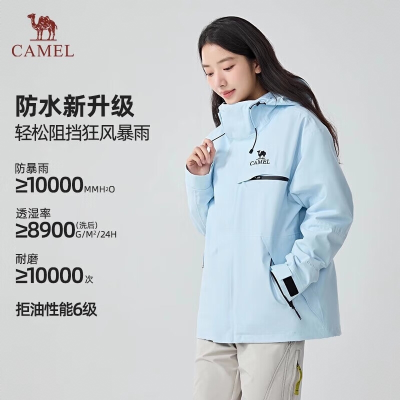 商品配色： 宝宝蓝/三合一/抓绒内胆