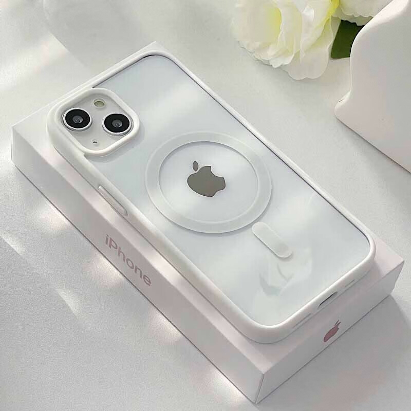 商品配色： 【白色】肤感磁吸壳