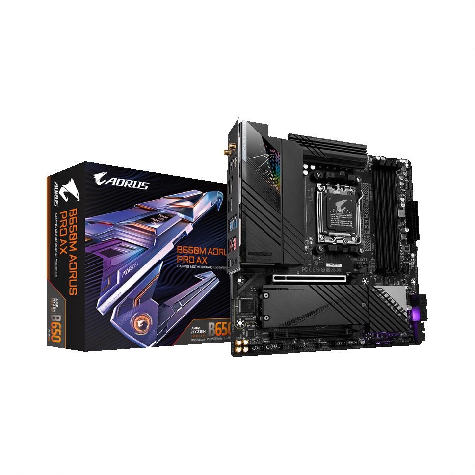 商品配色： B650M AORUS PRO AX电竞雕 WiFi