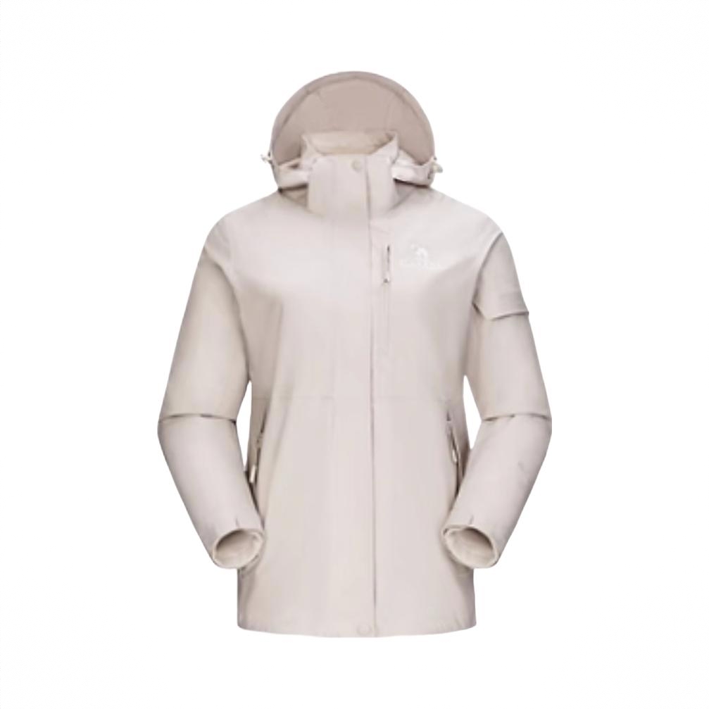 商品配色： 女/燕麦灰/抓绒内胆/三合一