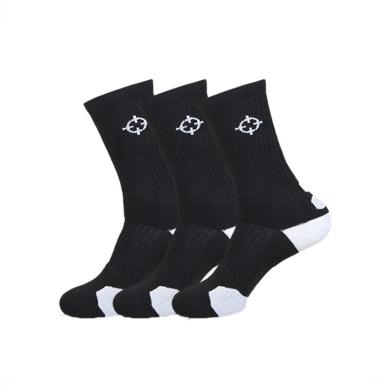 商品配色： 黑色高筒 3双