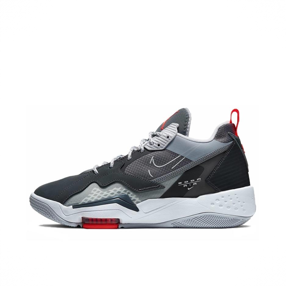 商品配色：Dark Smoke Grey Gym Red 黑色/白色/铁灰