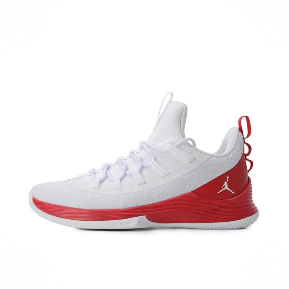 商品配色：White/University Red 白红Low