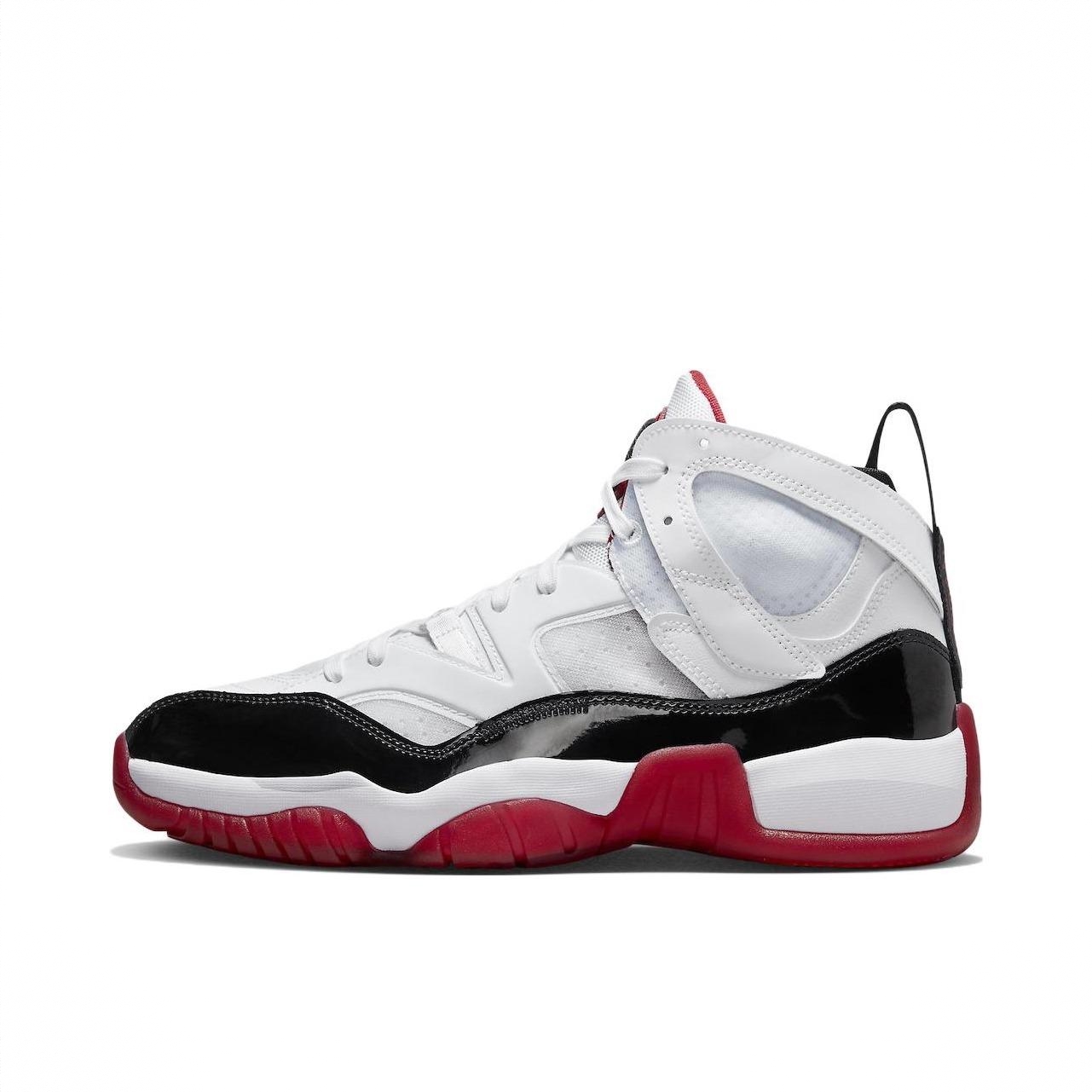 商品配色：Bred Concord 高帮/黑红康扣
